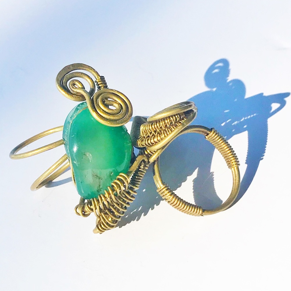 VItality Ring, AVENTURINA STONE, Mexican Artesan